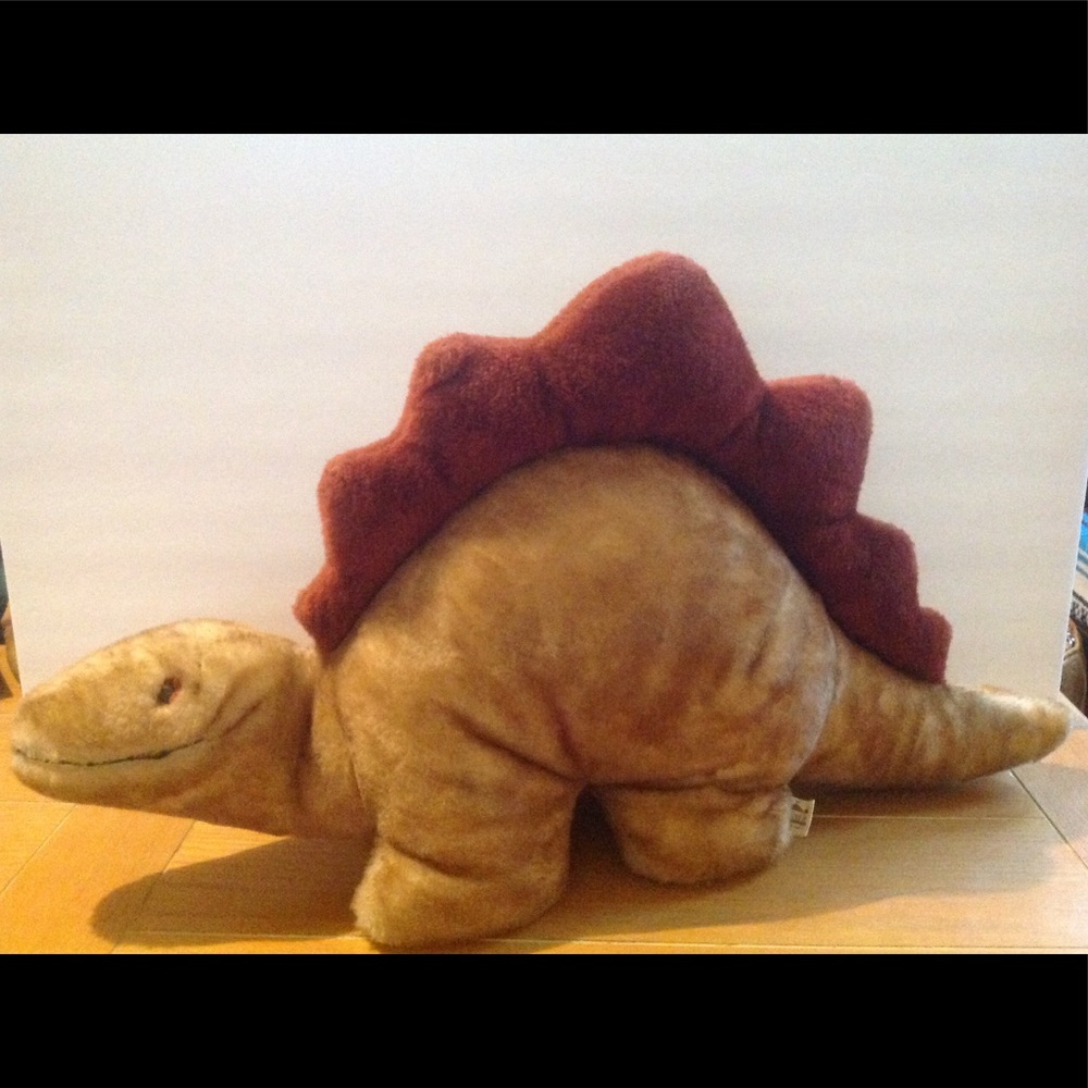 Large vintage stuffed plush Dinosaur